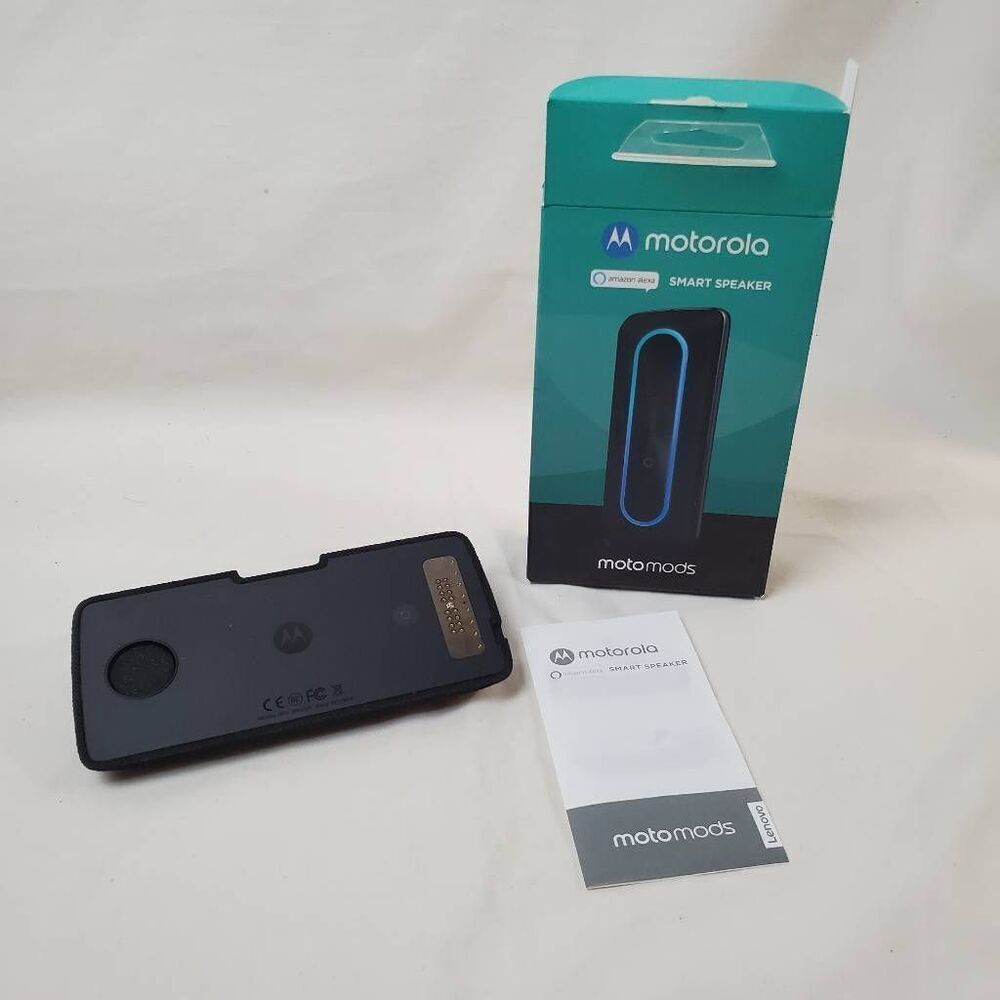 Motorola MotoMod Speaker with Amazon Alexa for Moto Z Phones - Black (MD100X)